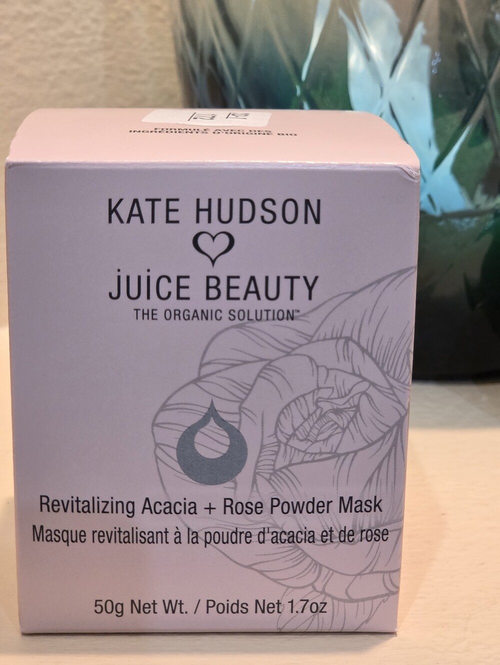 Kate Hudson Juice Beauty Revitalizing Acacia + Rose Powder Mask 1.7 Oz New